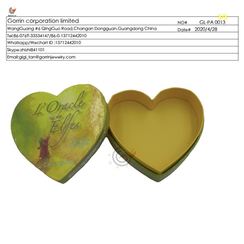 GL-PA0013 Papierdoos met hartvorm